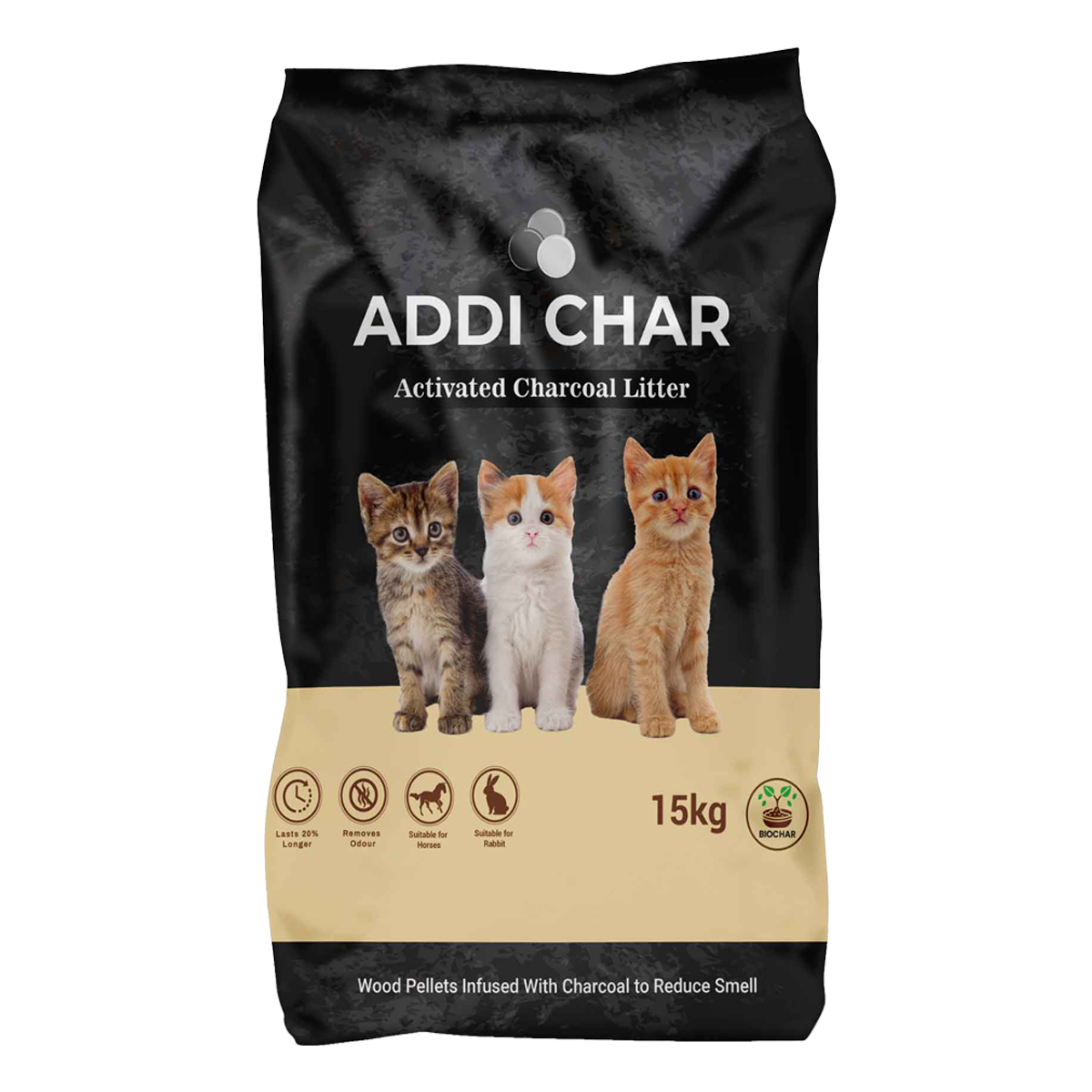 Activated Charcoal Cat Litter 15kg