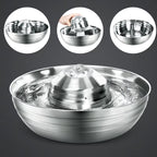 Stainless Steel Cat Fountain Filter Water Drinking Fountain Pet Cat Dog Ultra-Quiet Automatic Fountains and Filter Cats Drinker
