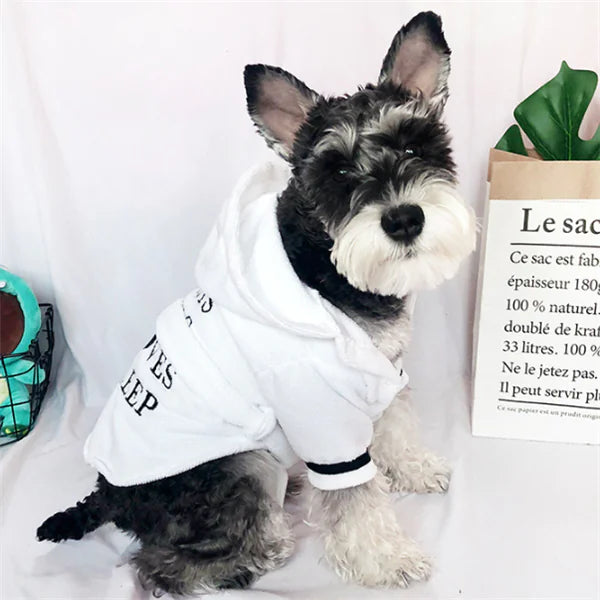 Cozy White Dog Robe