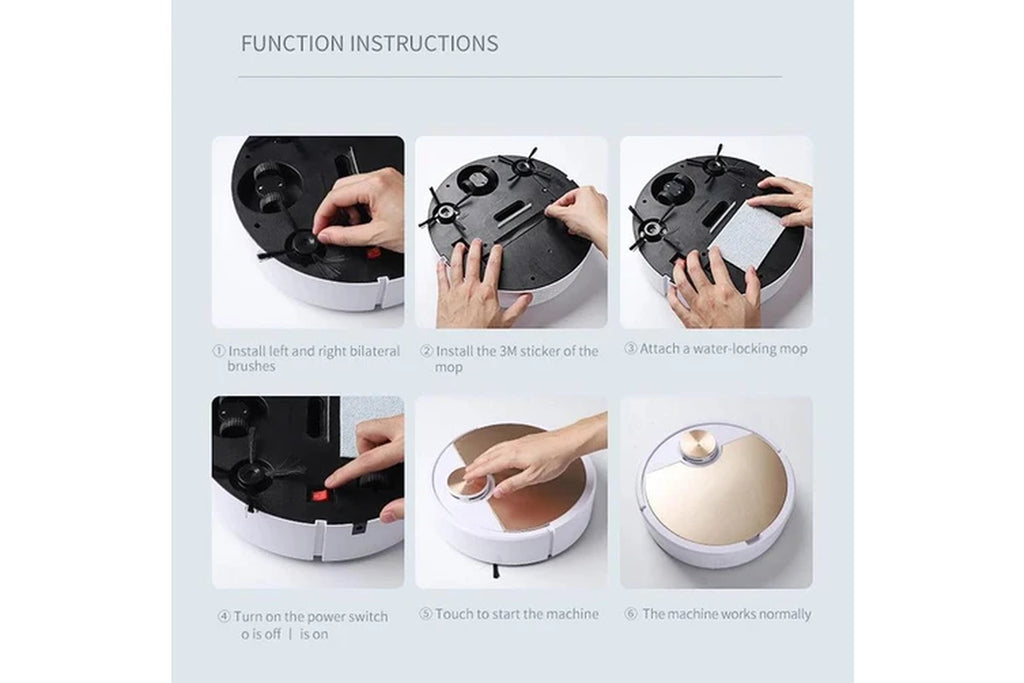 Silver Robot Vacuum with Smart Mapping and Remote Control