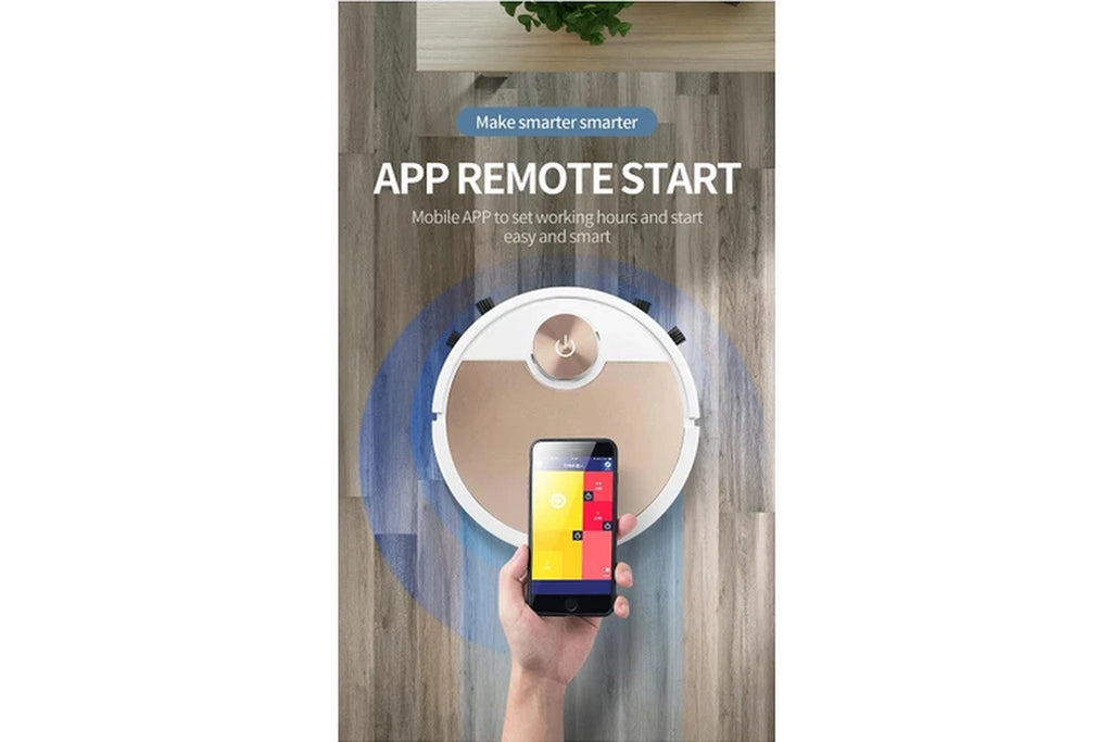 Silver Robot Vacuum with Smart Mapping and Remote Control
