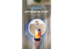 Silver Robot Vacuum with Smart Mapping and Remote Control