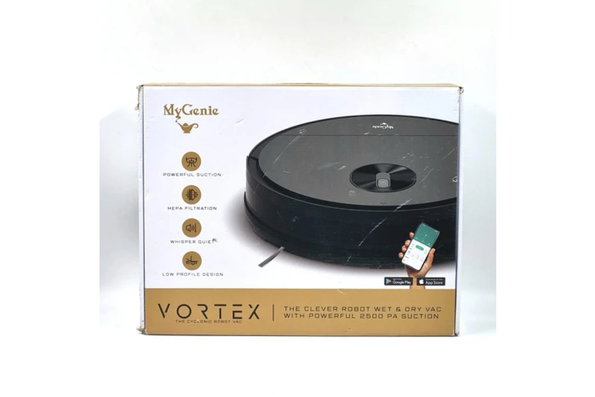 Vortex Robovac Wet Dry Robot Vacuum Cleaner Black 3 in 1 Smart