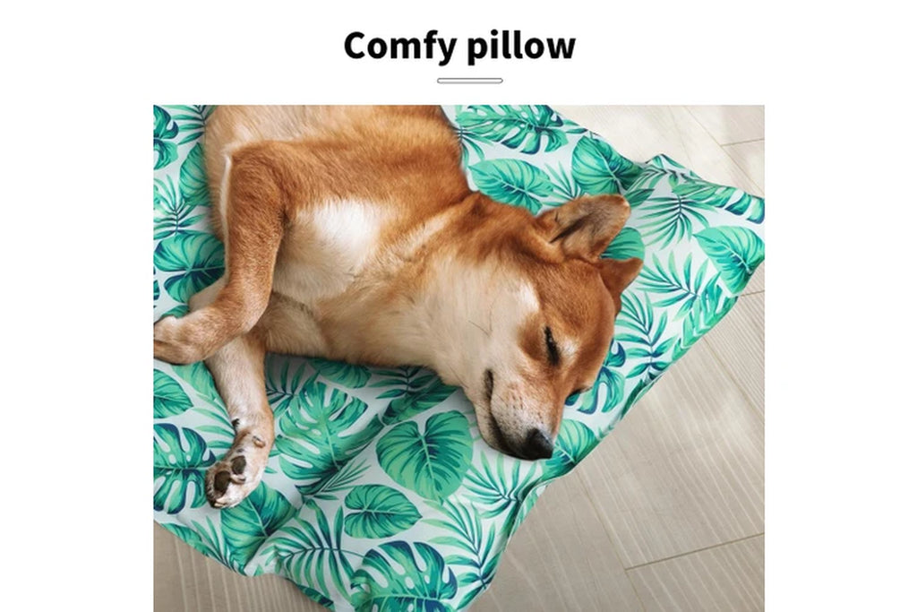 Pet Bed Cooling Mat Dog Bed Small Green