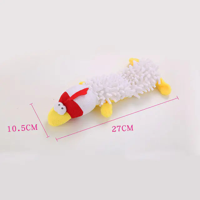 Plush Dog Toys - Frog and Hippo Tooth Grinding Chew