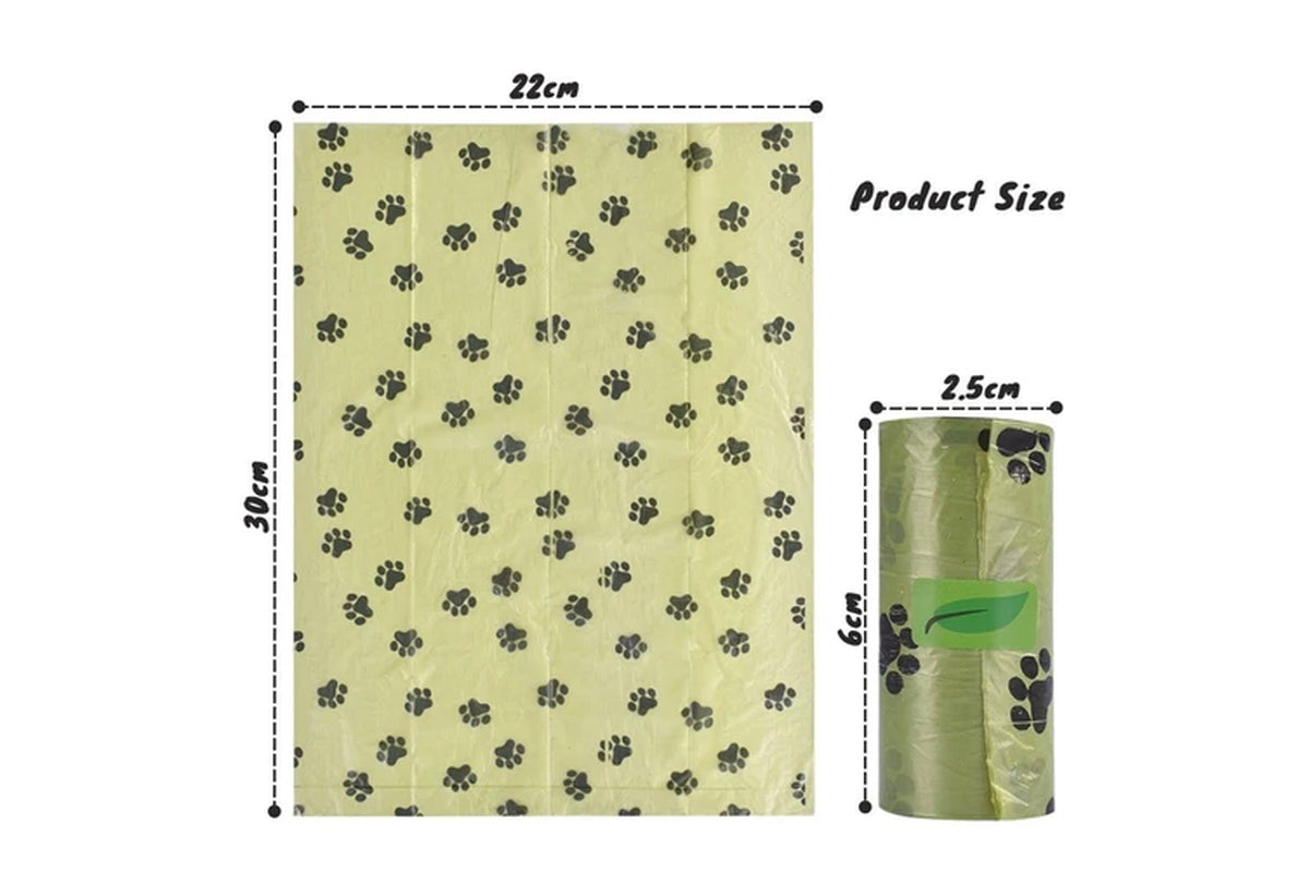 LIVINGTODAY 60 Biodegradable Unscented Pet Dog Poop Waste Bags