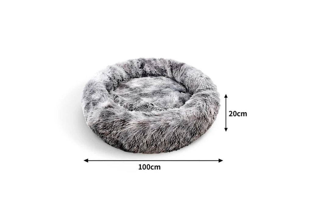 Pawfriends Pet Bed Dog Cat Calming Sleeping Comfy Cave Washable Mat Extra Large 100Cm Pet Beds