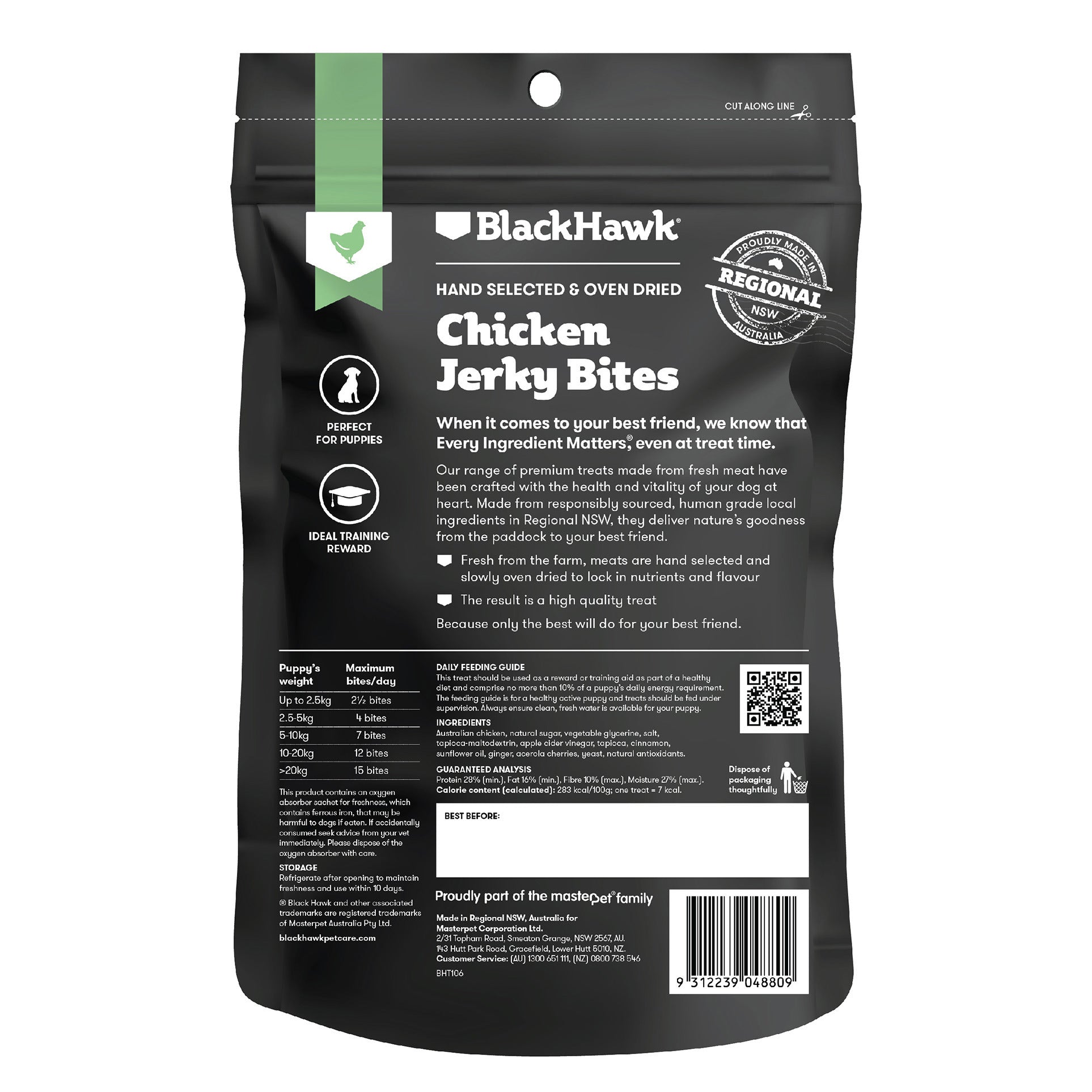 Black Hawk Premium Puppy Jerky Bites