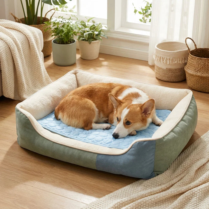 Inside his bed