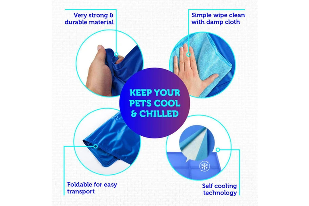 COSTCOM Large Size Dog Cooling Mat Instant Relief Non Toxic 60Cm X 90Cm