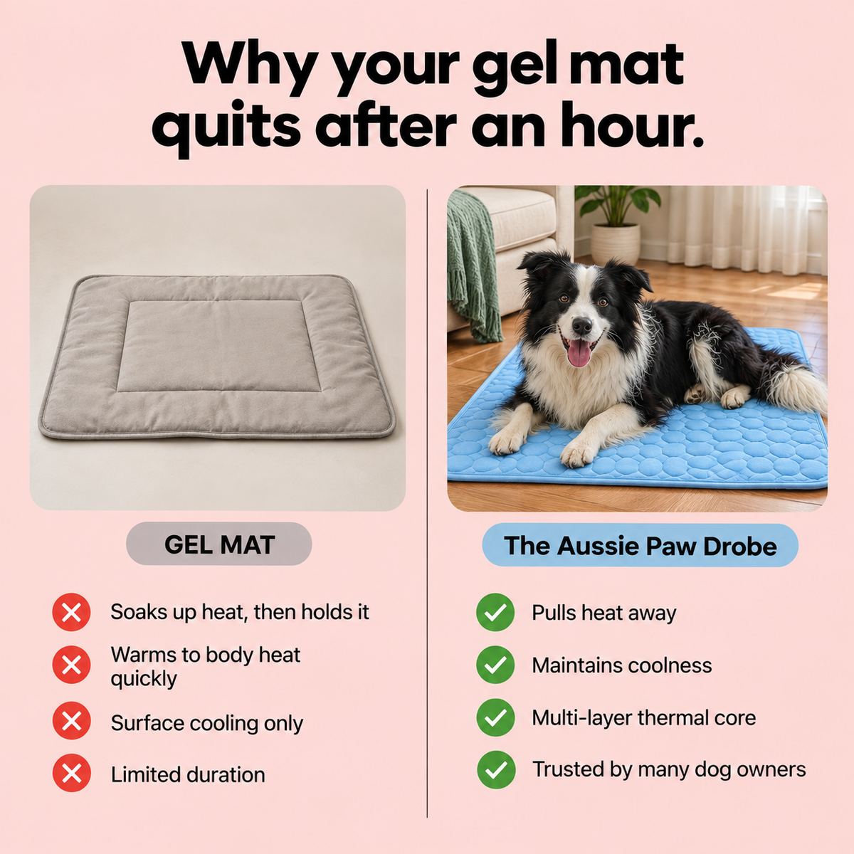 Cooling Pet Mat – Ice Silk Summer Bed