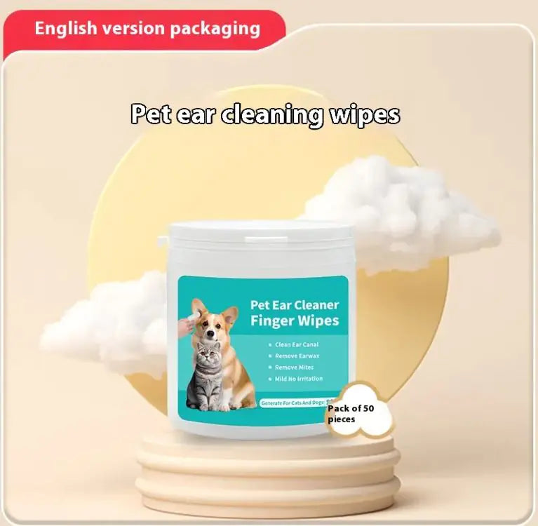 Pet Ear And Teeth Cleaning Wipes 50 Pieces