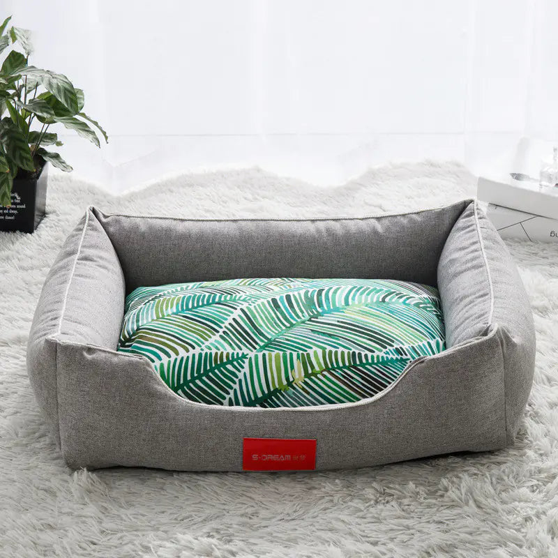 Easy-Clean Plush Dog Bed for All Sizes