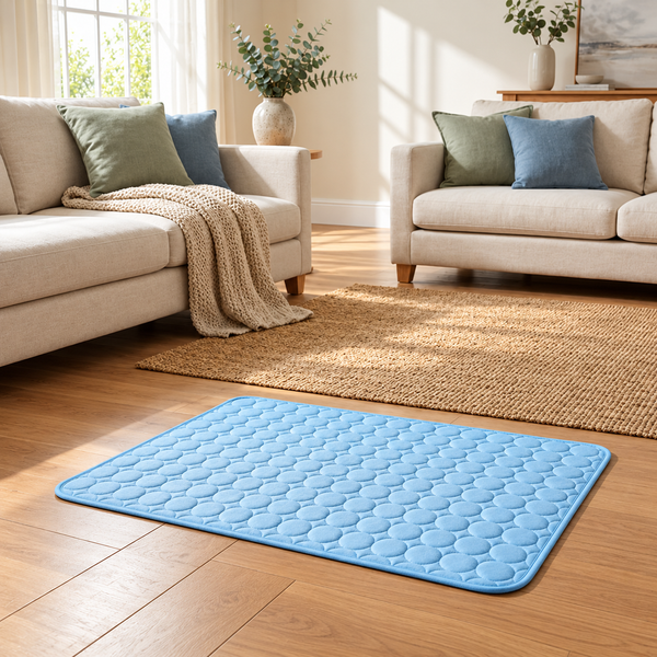 The mat goes down