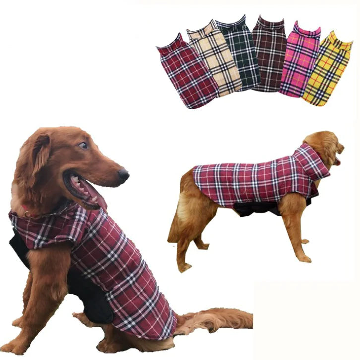 Chic Plaid Dog Coat