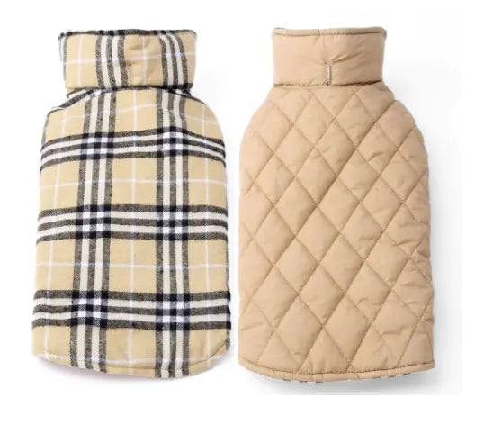 Chic Plaid Dog Coat